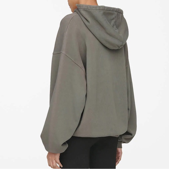 NWT Anine Bing Harvey Sweatshirt in Dusty Olive Green - Picture 3 of 13